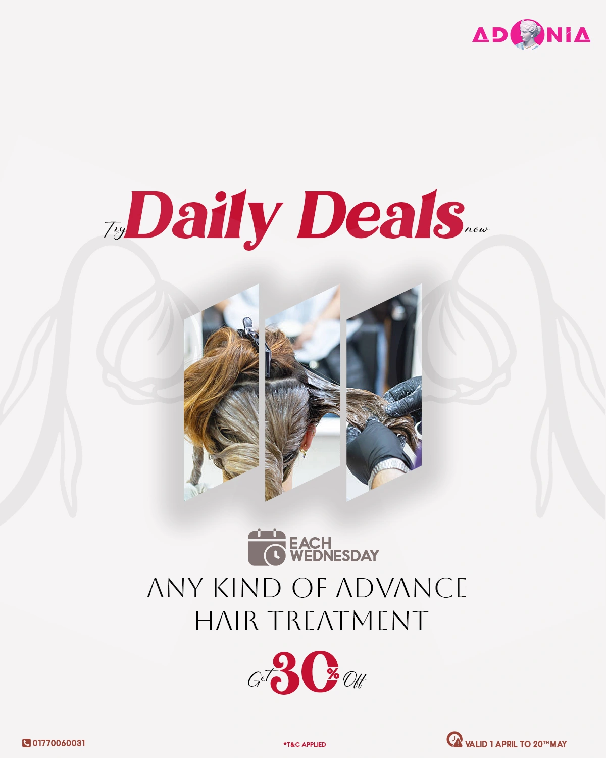 Wednesday Special: 30% Off Advanced Hair Treatments