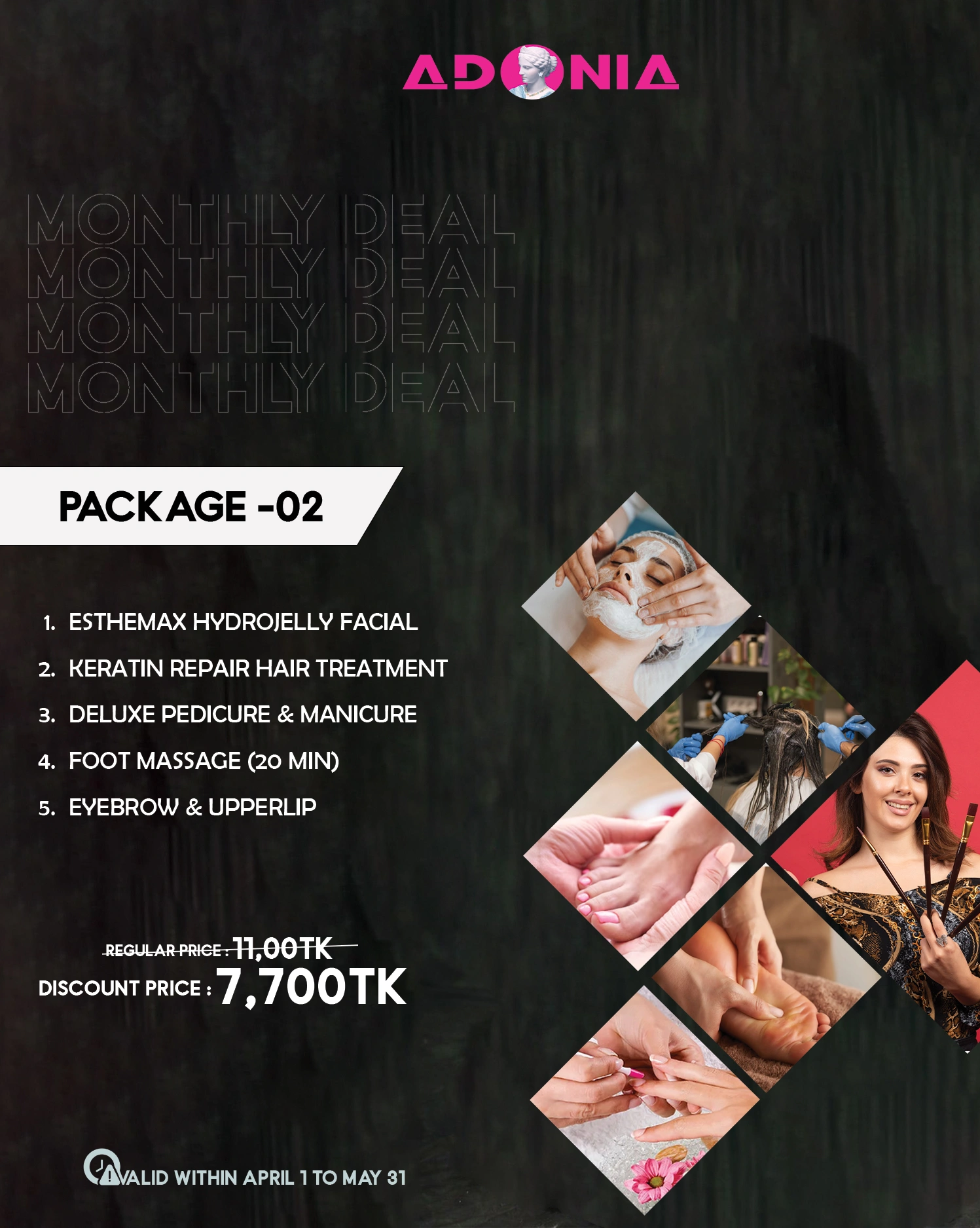 Monthly Package 02: Premium Beauty & Hair Care Experience